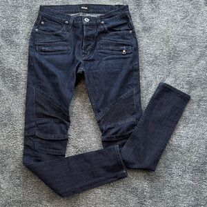 Hudson Jeans Dark Wash Blinder Skinny Biker Denim